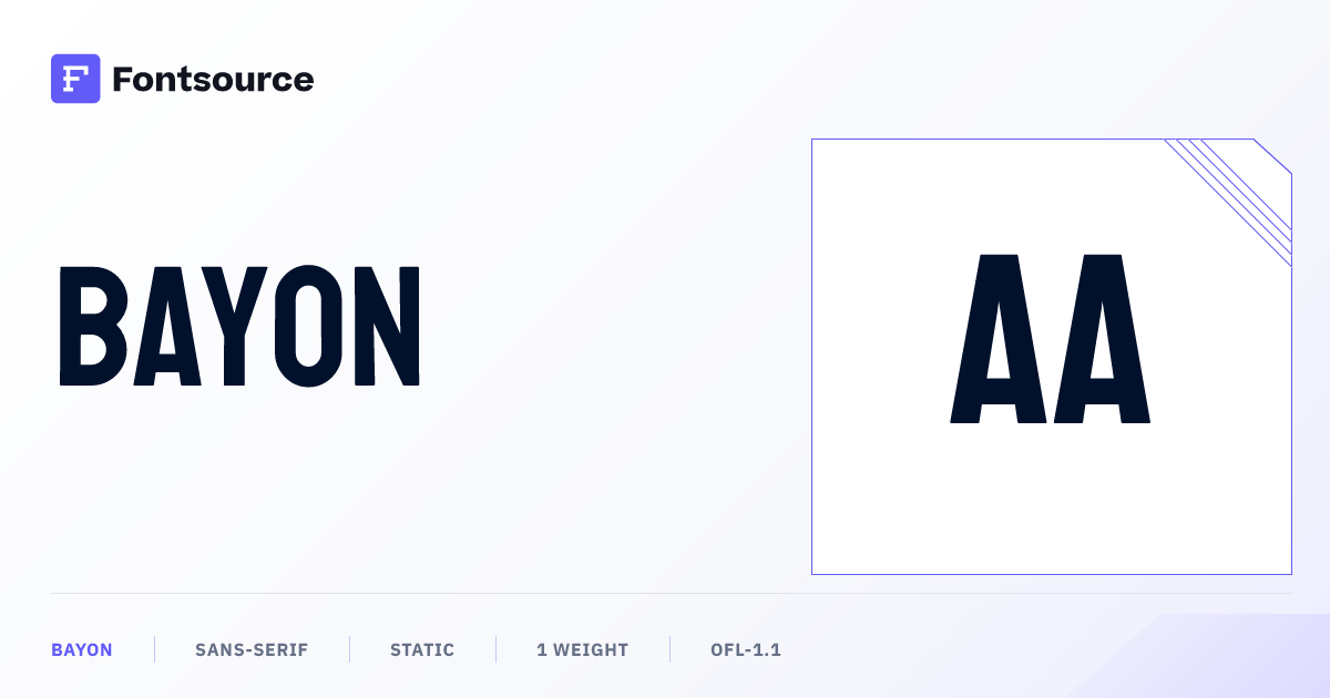 Bayon | Fontsource
