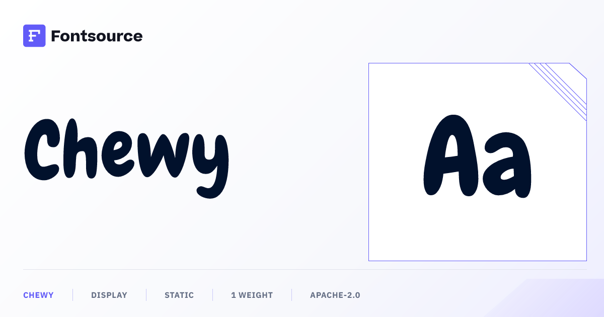 Chewy | Fontsource