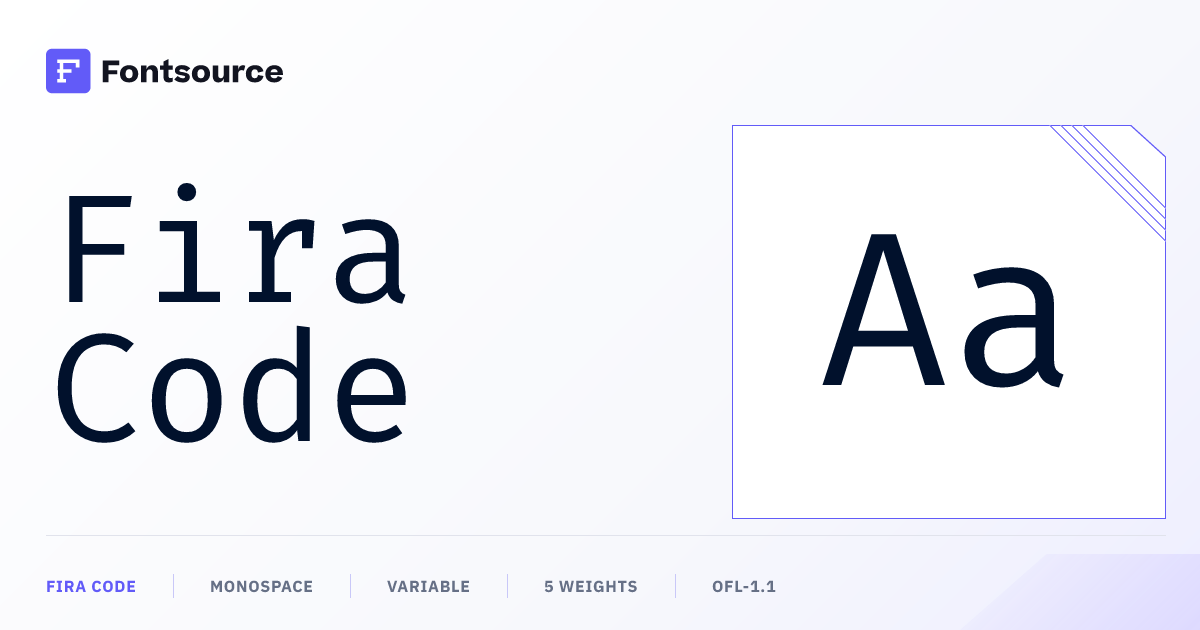 Fira Code | Fontsource