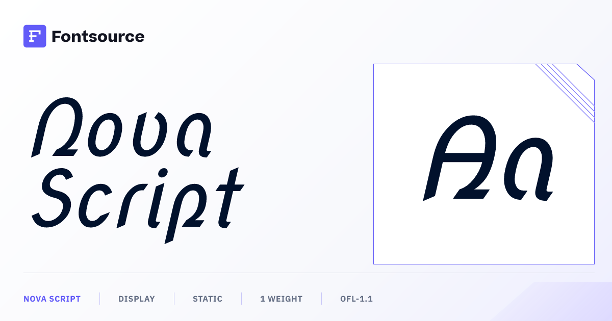 Nova Script | Fontsource