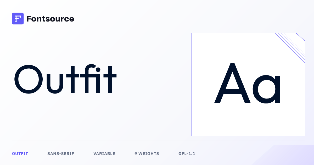 Outfit | Fontsource