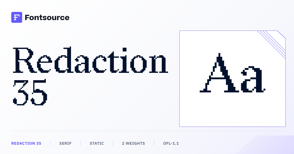 Redaction 35 | Fontsource