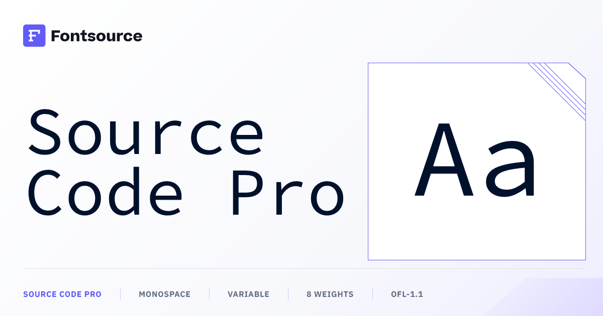Source Code Pro | CDN | Fontsource
